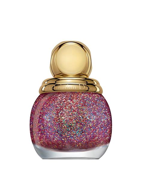 Top coat: Diorific Vernis Happy 2020 with colourful glitter 